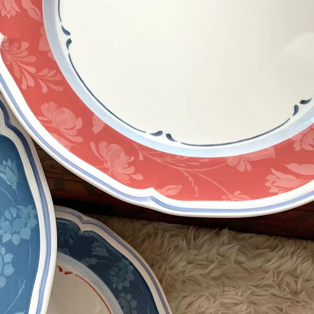 Villeroy & Boch Cottage (1) Red Dinner Plate Country Collection ONE 10.5” Plate